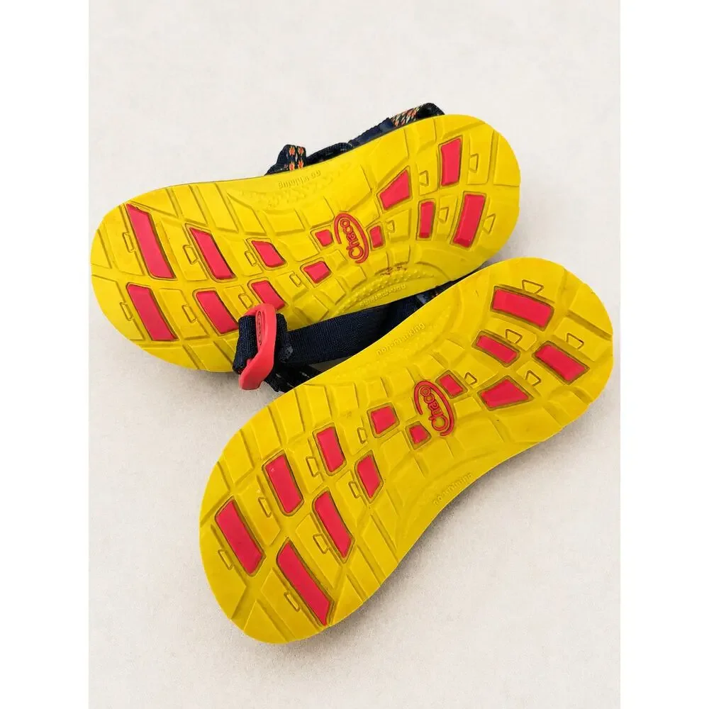 Chaco Kids Sport Sandals Size 12 Navy Multicolor Strappy Outdoor Hiking Shoes